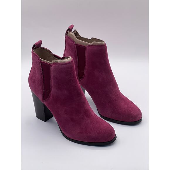 MICHAEL Michael Kors Shoes - Michael Kors Evaline Suede Heeled 3.5" Bootie Women's Size 7.5M Burgundy NEW